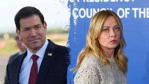 Rubio meets with Italian Prime Minister Meloni in Rome during US-Italy diplomatic tensions
