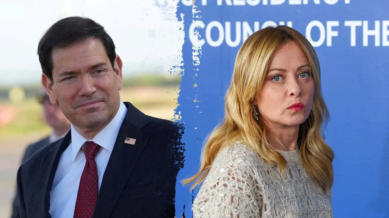 Rubio meets with Italian Prime Minister Meloni in Rome during US-Italy diplomatic tensions