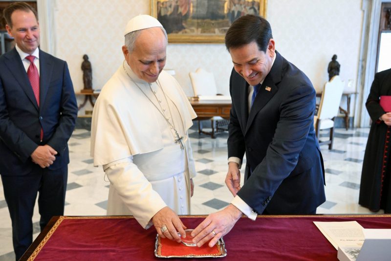 Rubio meets with Pope Leo XIV and plans to talk with Italian Prime Minister Meloni