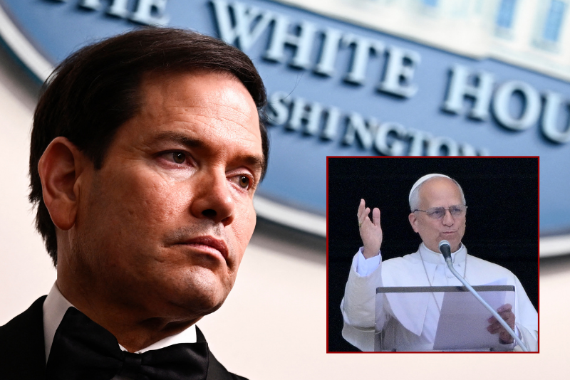 Rubio plans a trip to Rome for discussions with Pope Leo XIV and Italy's Foreign Minister.