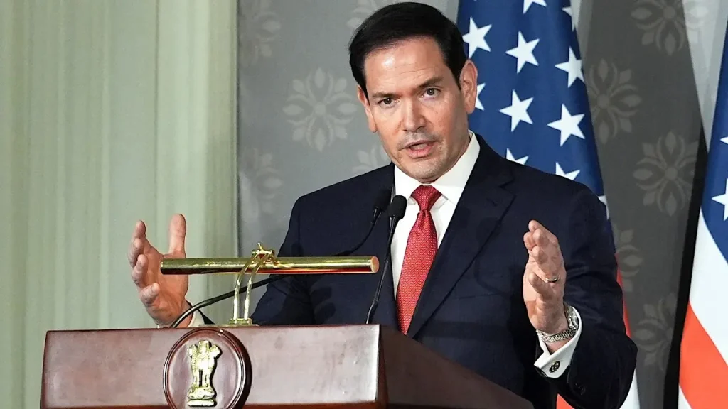 Rubio supports Trump’s immigration policies in India, stating they are worldwide.
