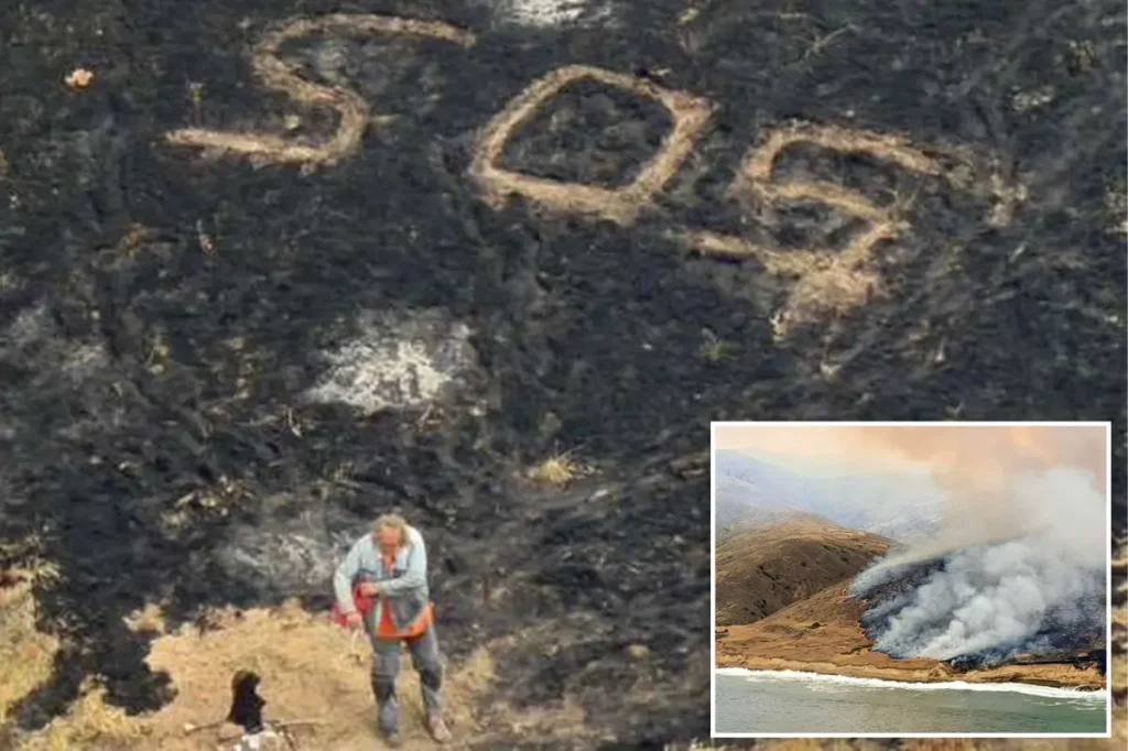Sailor saved just in time as a huge, record-setting wildfire sweeps across California island