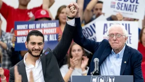 Sanders campaigns in Michigan for progressive Senate candidate Abdul El-Sayed