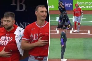 See: Angels pitcher Brent Suter and Rays players removed for anthem standoff