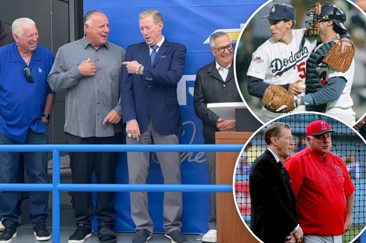 See Orel Hershiser amusingly tease Mike Scioscia at a dealership in Chino