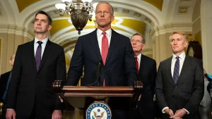 Senate Republicans halt $72 billion immigration plan amid anger over DOJ funding