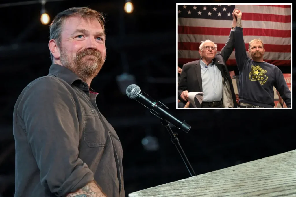 Senate candidate Graham Platner makes a surprising mistake, mispronouncing Bernie Sanders' name twice at a passionate 'Fight the Oligarchy' rally.