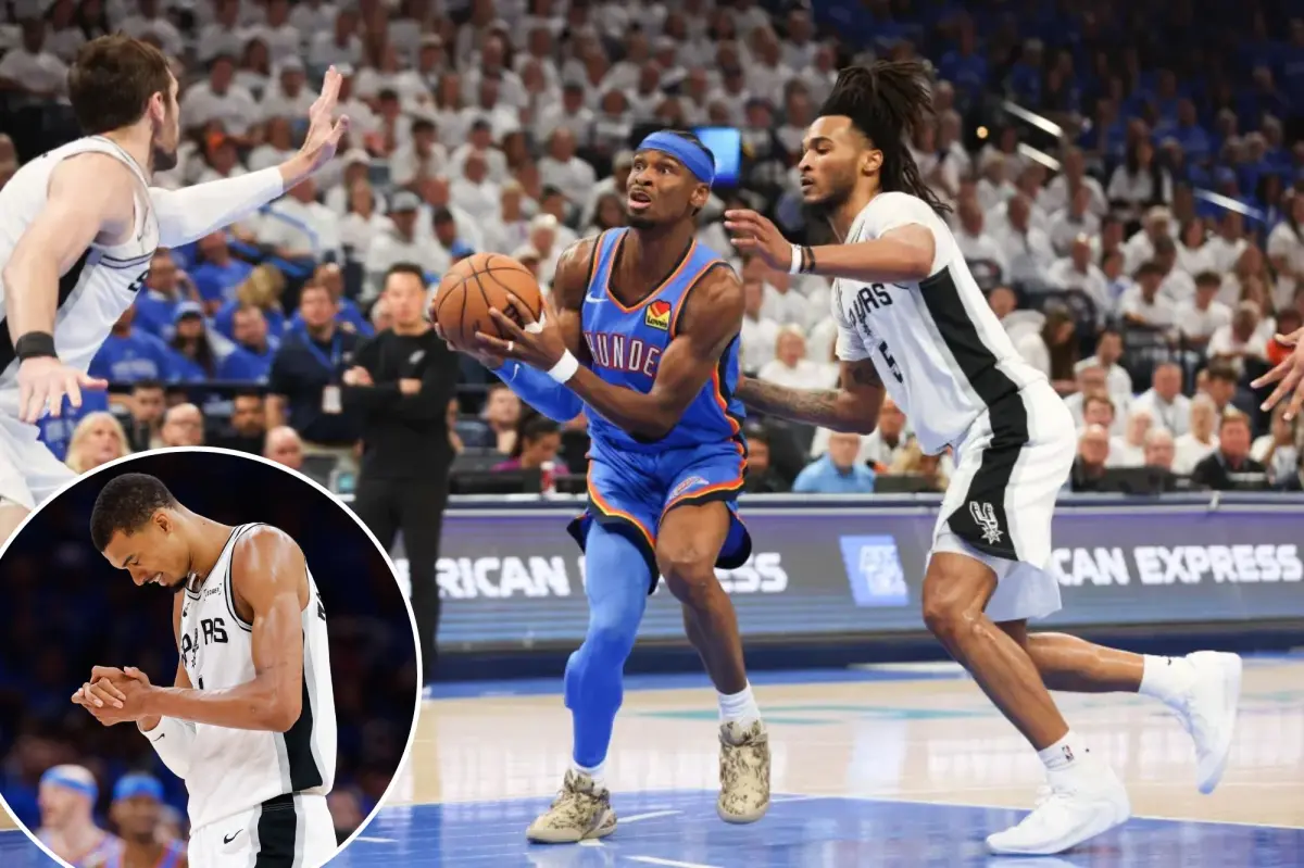 Shai Gilgeous-Alexander rebounds as Thunder defeat Spurs in Game 2 to level the series