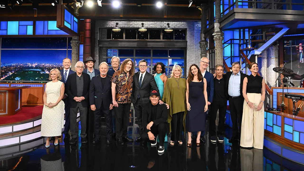 Shared staff photo shows the true scale of Stephen Colbert's 'Late Show' team.