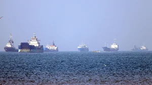 Ship captured in the Strait of Hormuz near UAE, moving towards Iran, according to UK sources