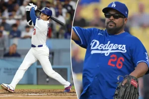 Shohei Ohtani ends home run streak in front of Ice Cube