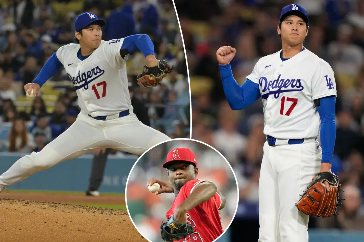 Shohei Ohtani of the Dodgers is honored as Pitcher of the Month