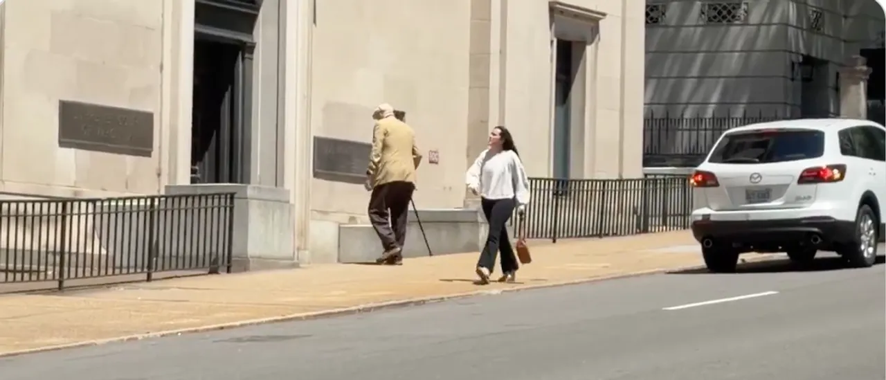 Single Protester Boldly Stands Up for Gerrymandering by Walking Furiously in Front of Virginia Supreme Court