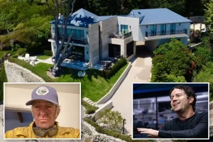 SoCal billionaire plans to take legal action against 'hero' firefighter following car collision with mansion.