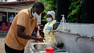 Specialists address the Ebola risk to the US after an American tests positive for the virus