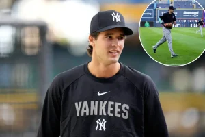 Spencer Jones enjoying his exciting new surroundings with the Yankees