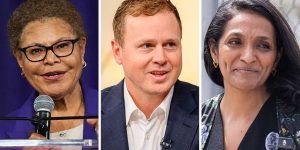 Spencer Pratt and Nithya Raman narrow Karen Bass’ advantage in close contest for LA mayor: Poll