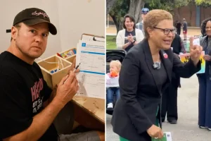 Spencer Pratt claims Karen Bass is engaging in illegal campaigning using a drop box.