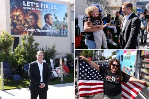 Spencer Pratt swaps the debate platform for a barbecue in South LA