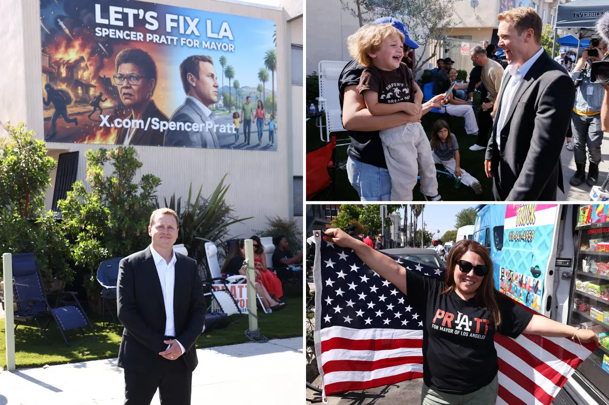Spencer Pratt swaps the debate platform for a barbecue in South LA