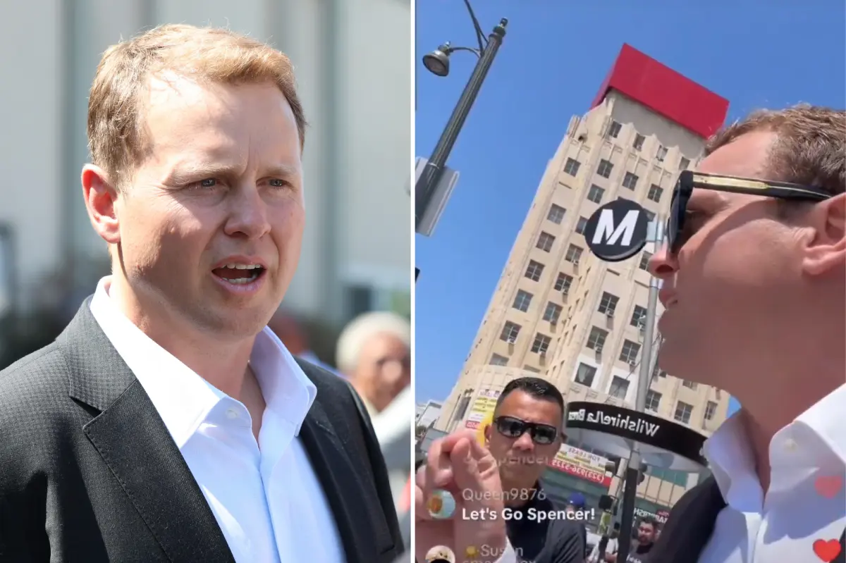 Spencer Pratt's response to LA hecklers during a livestream