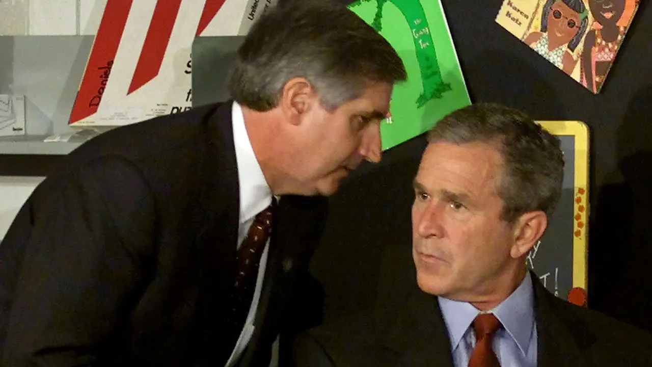 Steel beam from World Trade Center reaches school where Bush heard about 9/11