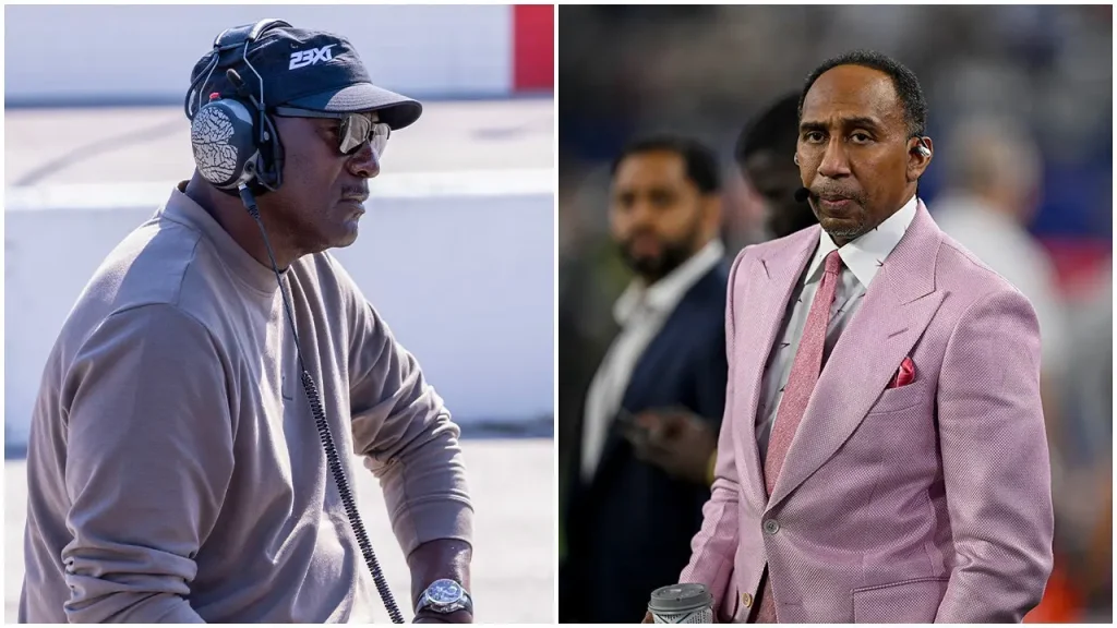 Stephen A Smith shares his debate with Michael Jordan on whether NASCAR drivers qualify as athletes.