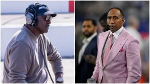Stephen A Smith shares his debate with Michael Jordan on whether NASCAR drivers qualify as athletes.