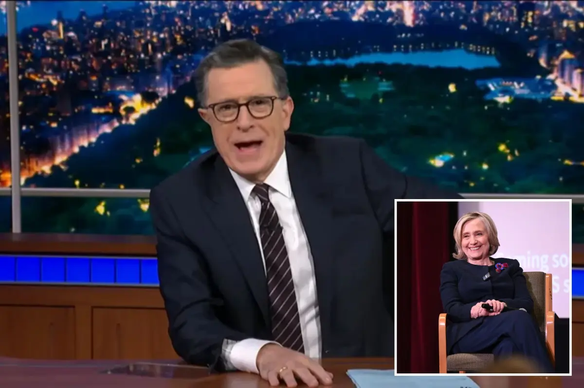 Stephen Colbert shares an unpublished Hillary Clinton graphic from the 'Late Show' that was never shown.