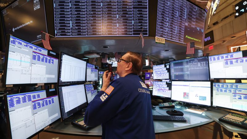 Stocks near record highs confront new challenge from bond yields