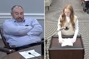 Student takes action against unsettling school board member who remarked on her looks: 'You're all cowards'