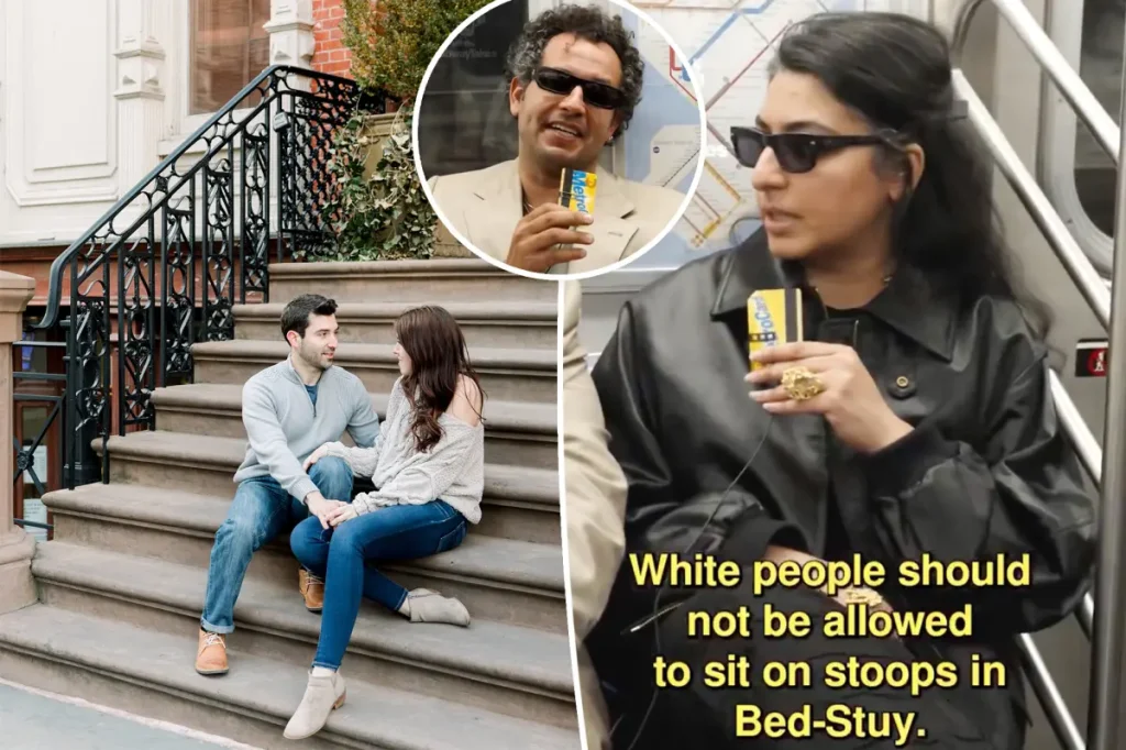Subway Takes causes anger after a guest argues that white people should be prohibited from sitting on stoops in Brooklyn.