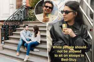 Subway Takes causes anger after a guest argues that white people should be prohibited from sitting on stoops in Brooklyn.