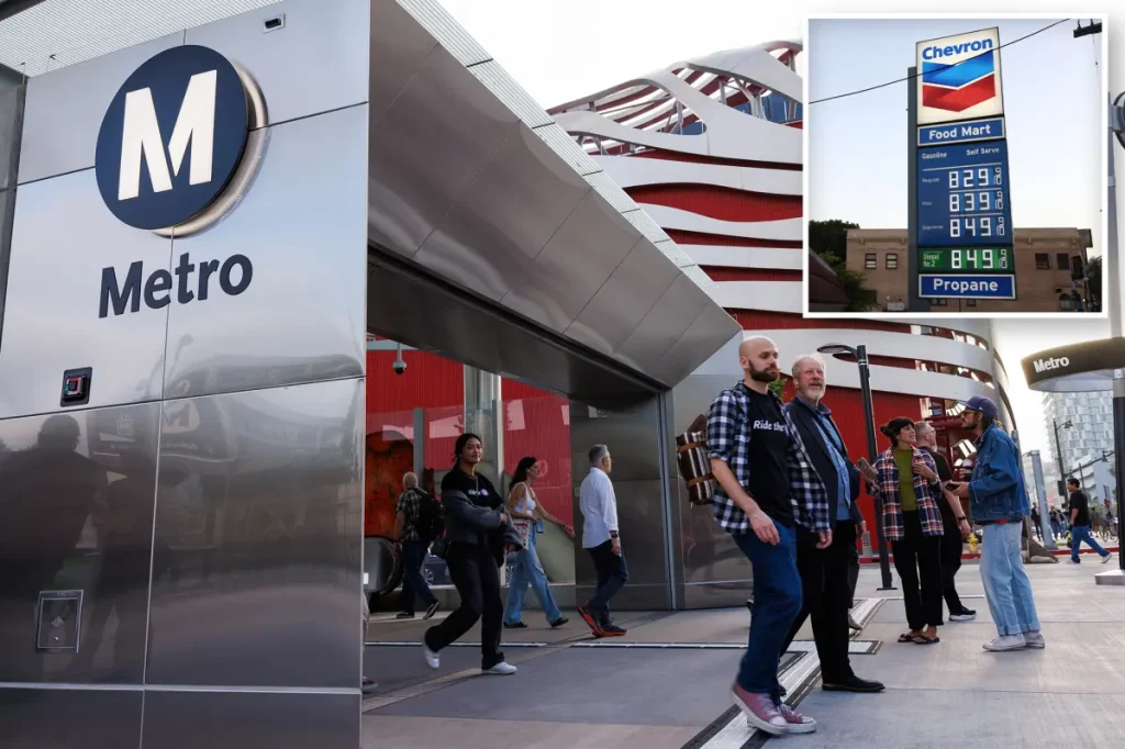 Subway use increases as gas prices strain Southern California, but service reductions are on the horizon.