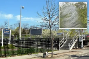 Swastika discovered etched into train station window in Jewish neighborhood