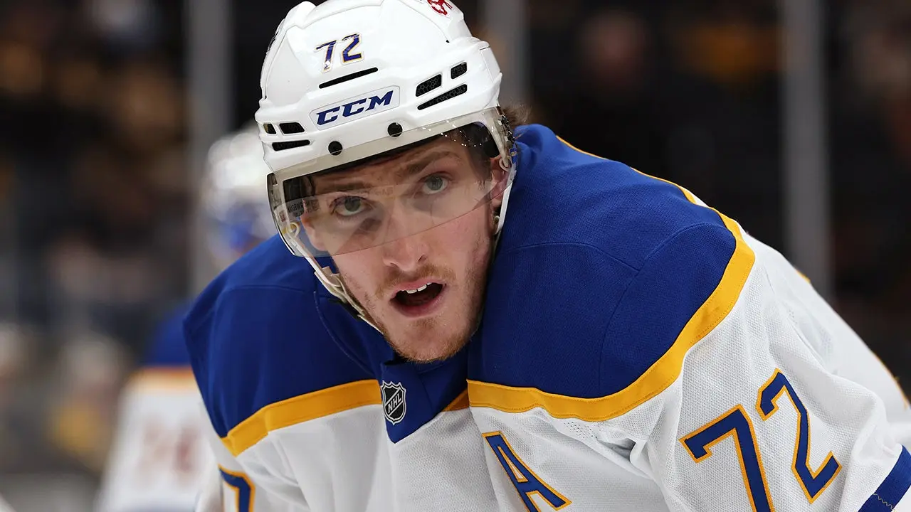 Tage Thompson explains the significance of the Buffalo Sabres' season slogan.