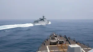Taiwan reports that China sent out over 100 ships following the Trump-Xi meeting.
