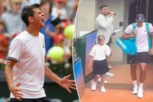 Tennis player Rafael Jodar leaves child mascot in the lurch in another viral moment at the French Open