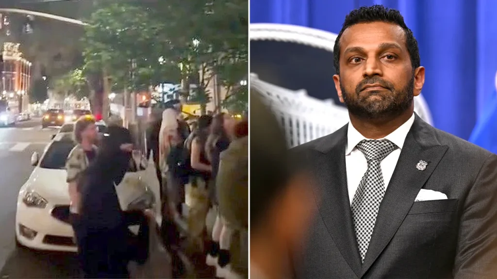The reason Kash Patel visited Portland, where protesters gathered outside a hotel