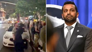 The reason Kash Patel visited Portland, where protesters gathered outside a hotel