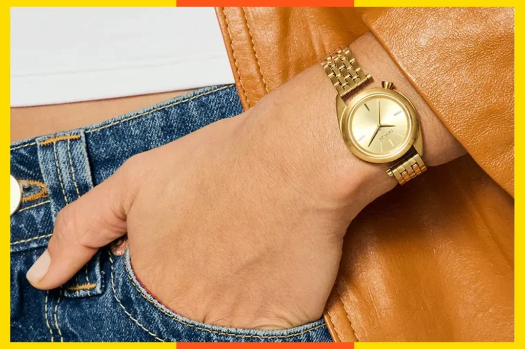 This stylish stainless steel watch is more than just a piece for telling time.