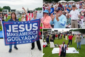Thousands gather at National Mall for a religious celebration