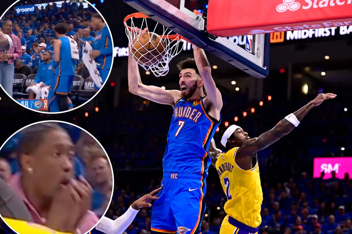 Thunder bench shocked by Jarred Vanderbilt's severe injury during the NBA playoffs