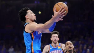 Thunder player Jared McCain addresses online negativity about his nail painting.