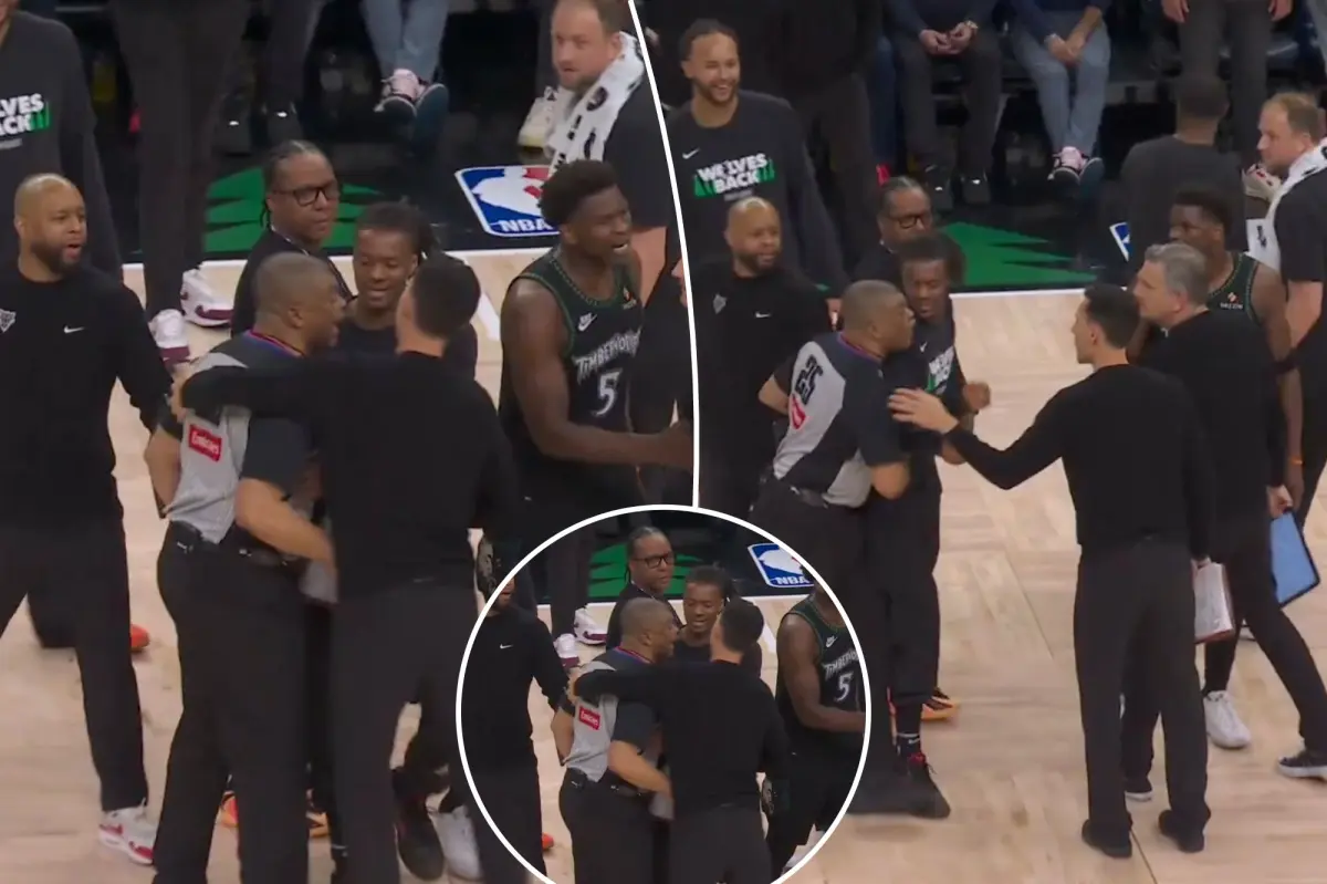 Timberwolves coach Chris Finch addresses 'unprofessional behavior' as NBA referee is held back during a heated exchange.