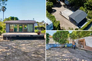 Tiny home for sale on Venice canals listed at $2 million, located on a dirt lot
