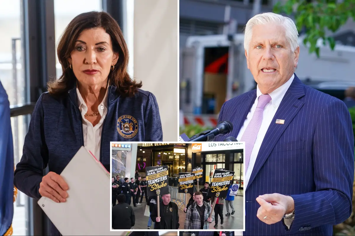 Transit union leader claims Hochul aimed to gain Long Island votes against Blakeman by provoking LIRR strike.