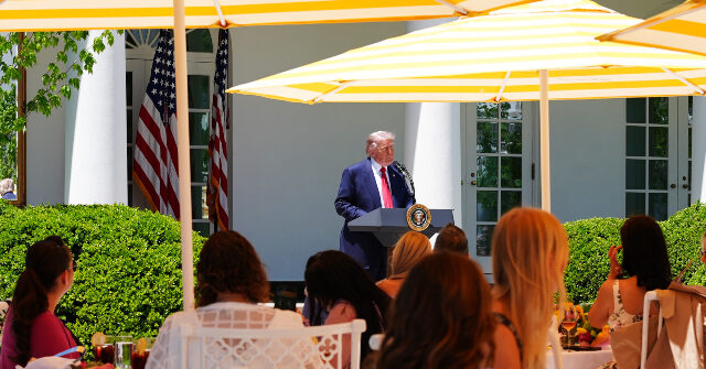 Trump Pays Tribute to Gold Star and Angel Moms in Rose Garden Before Mother's Day
