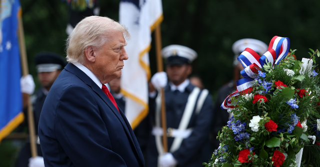 Trump Places Wreath at the Unknown Soldier's Grave, Remembers America's Heroes on Memorial Day