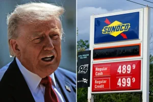 Trump claims gas prices are insignificant next to the threat of Iran acquiring nuclear weapons.